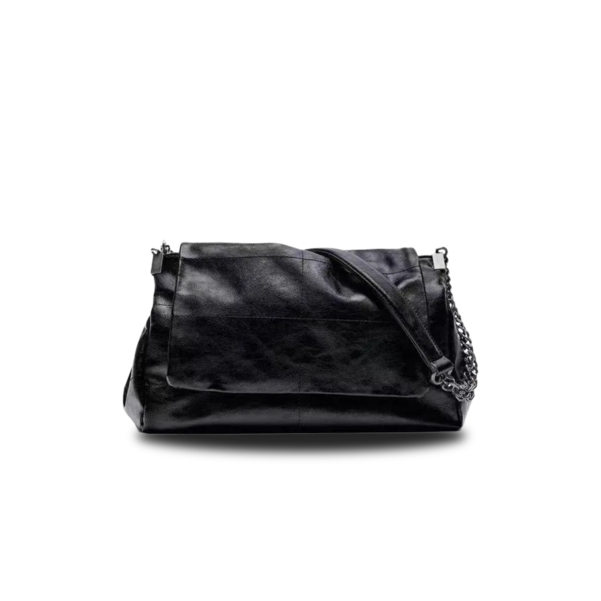 Aster PV Minimal 77 — Chain Shoulder Tote Bag — (nessuna)