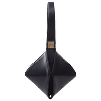 Leather handbag Bevza Black in Leather
