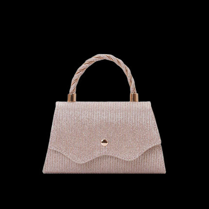 Riviera Mini 19 — Mini Top-Handle Crossbody Clutch — Color=Champagne