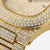 Trillionaire Watch 1 Gold — Men's Full Pavé Stainless Steel Quartz Watch with Date Display