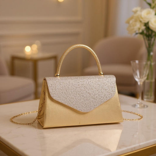 Elegant Glitter Top-Handle Bag – Evening Edition