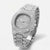 Trillionaire Watch 1 Silver — Men's Full Pavé Stainless Steel Quartz Watch with Date Display