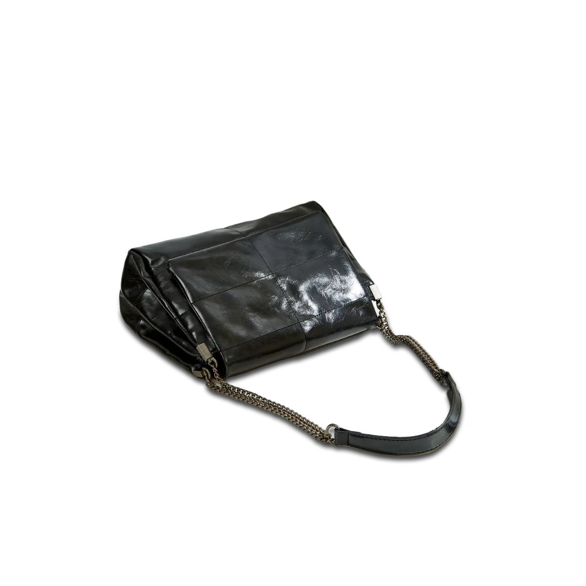 Aster PV Minimal 77 — Chain Shoulder Tote Bag — (nessuna)