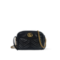 Gucci GG Marmont Camera Black — Original pre-loved, excellent condition, matelassé chevron leather crossbody bag