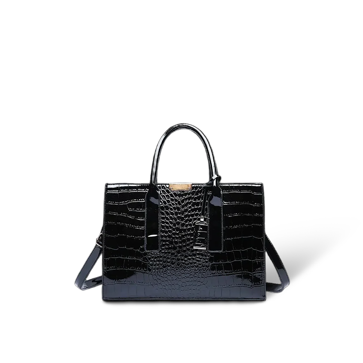 Monroe CR 34 City — Top-Handle Tote Bag — Color=Black