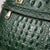 Crokky 1 Green — Genuine Leather Crocodile-Embossed Shell Crossbody Bag