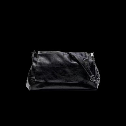 Aster PV Minimal 77 — Chain Shoulder Tote Bag — (nessuna)