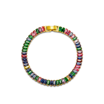 Crystalis B — 6mm Rainbow Pavé Tennis Bracelet — (nessuna)
