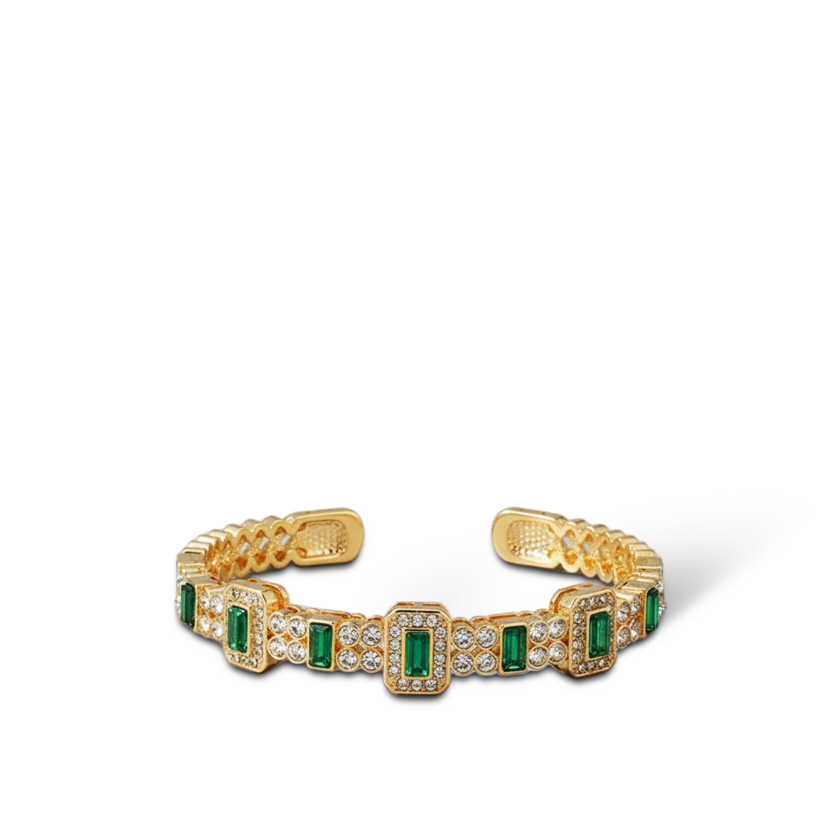 Yonis T — Emerald Cuff Bracelet — (nessuna)
