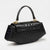 Crokky 4 Black — Borsa a sella in materiale tecnico vegan con stampa coccodrillo