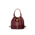 Prysm 1 Burgundy — Genuine Leather Chain Strap Bucket Bag