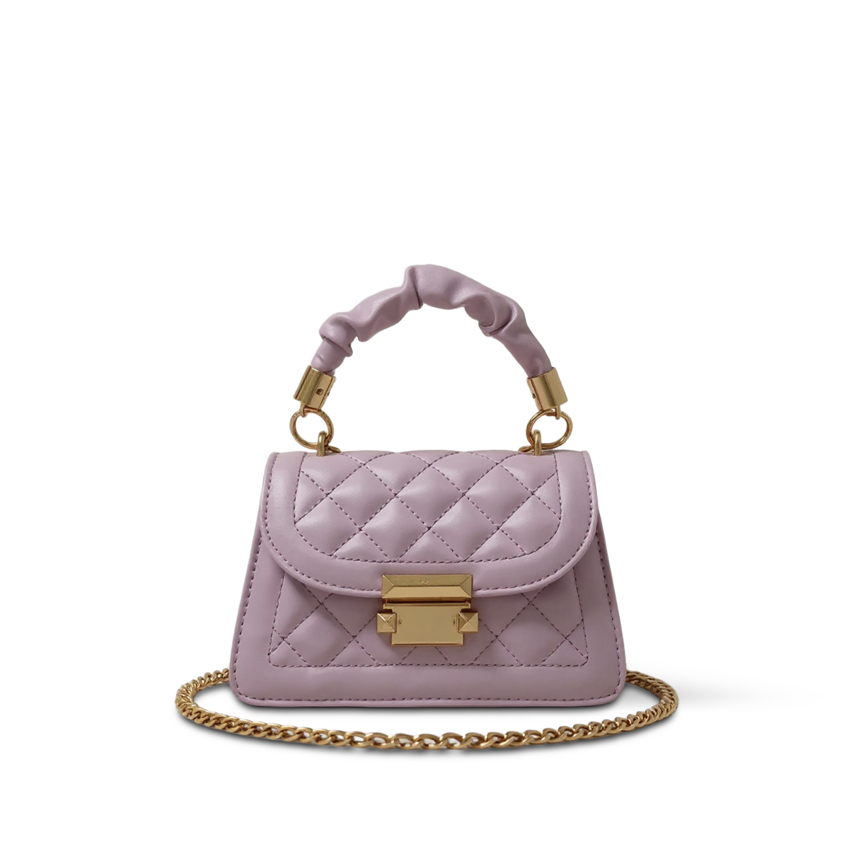 VCH Soirée Quilted — Chain Crossbody Bag — Color=Lavender