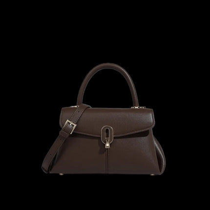 Aria SB — Top-Handle Crossbody — Color=Caramel Brown