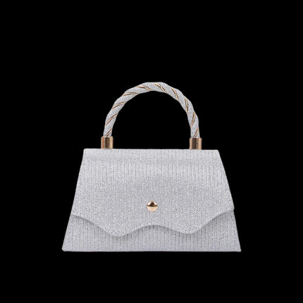 Riviera Mini 19 — Mini Top-Handle Crossbody Clutch — Color=Silver