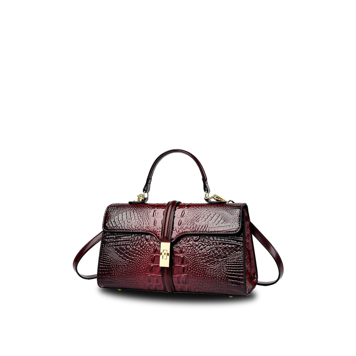 Vesper KA 36 Modernist — Top-Handle Shoulder Bag — Color=Red