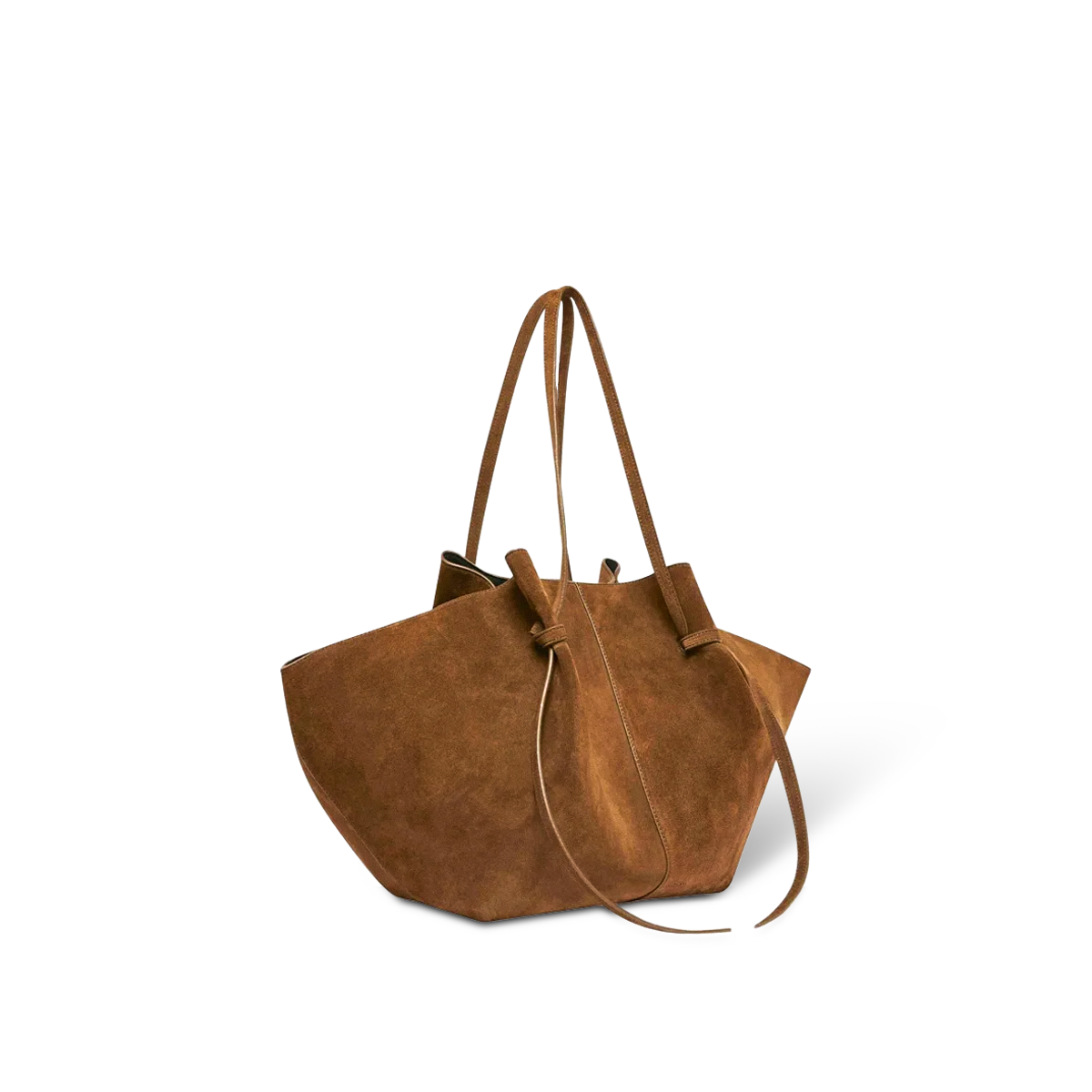 F38 Leaf — Soft Slouchy Suede-Effect Tote Bag — (nessuna)