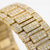 Trillionaire Watch 1 Gold — Men's Full Pavé Stainless Steel Quartz Watch with Date Display