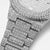 Trillionaire Watch 1 Silver — Men's Full Pavé Stainless Steel Quartz Watch with Date Display