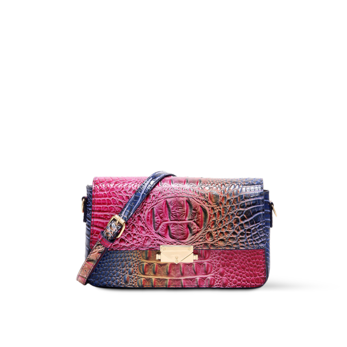 EL 22 City — Small Flap Crossbody Bag — Color=Rose Blue