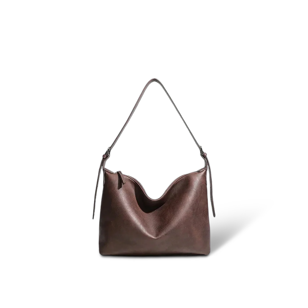 Nomad PR 34 Weekend — Hobo Shoulder Bag — Color=Brown leather