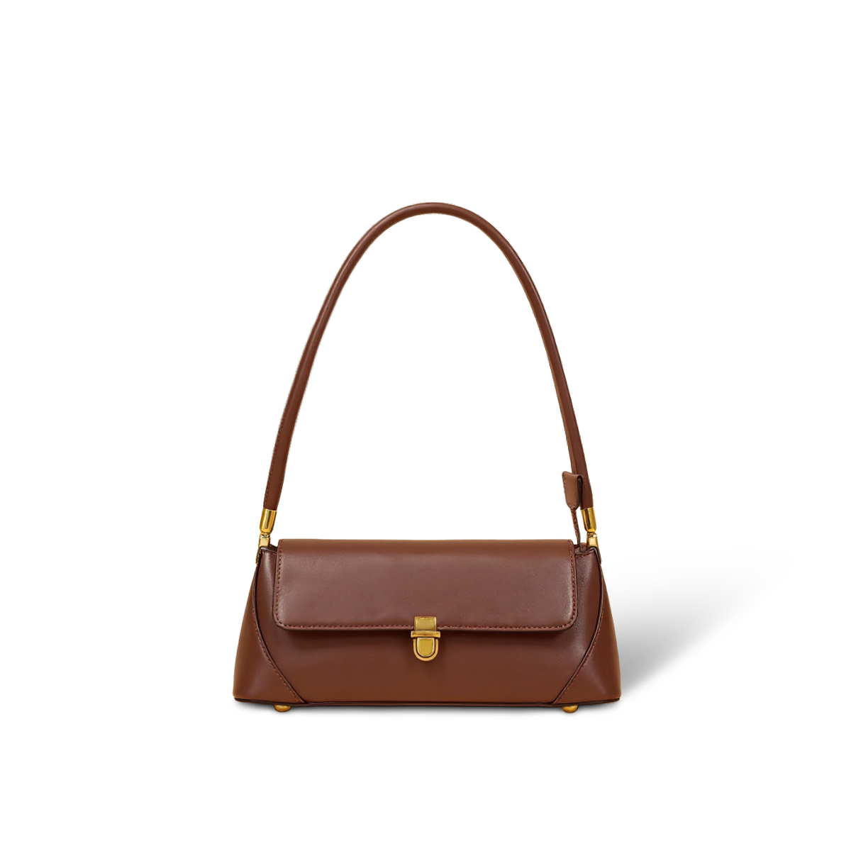 Liora TQ Stream 88 — Underarm Baguette Shoulder Bag — Color=Coffee