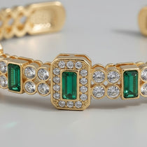Yonis T — Emerald Cuff Bracelet