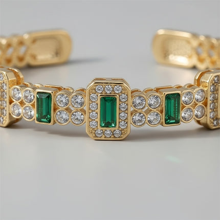 Yonis T — Emerald Cuff Bracelet