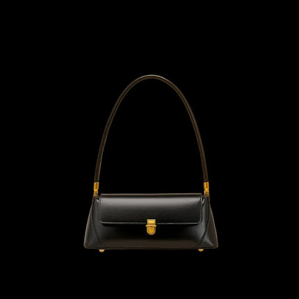 Liora TQ Stream 88 — Underarm Baguette Shoulder Bag — Color=Black