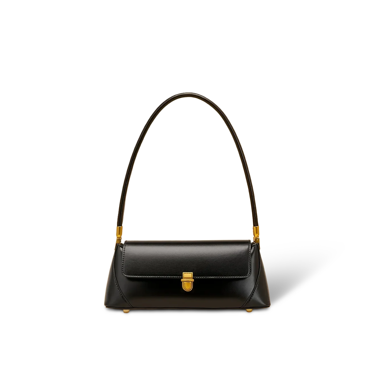 Liora TQ Stream 88 — Underarm Baguette Shoulder Bag — Color=Black