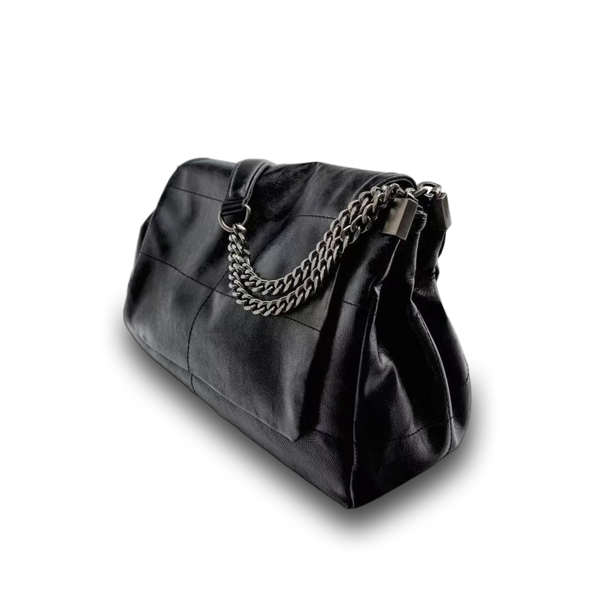 Aster PV Minimal 77 — Chain Shoulder Tote Bag — (nessuna)