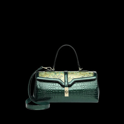 Seraphy XV 90 Cosmo — Top-Handle Crossbody Bag — Color=Green