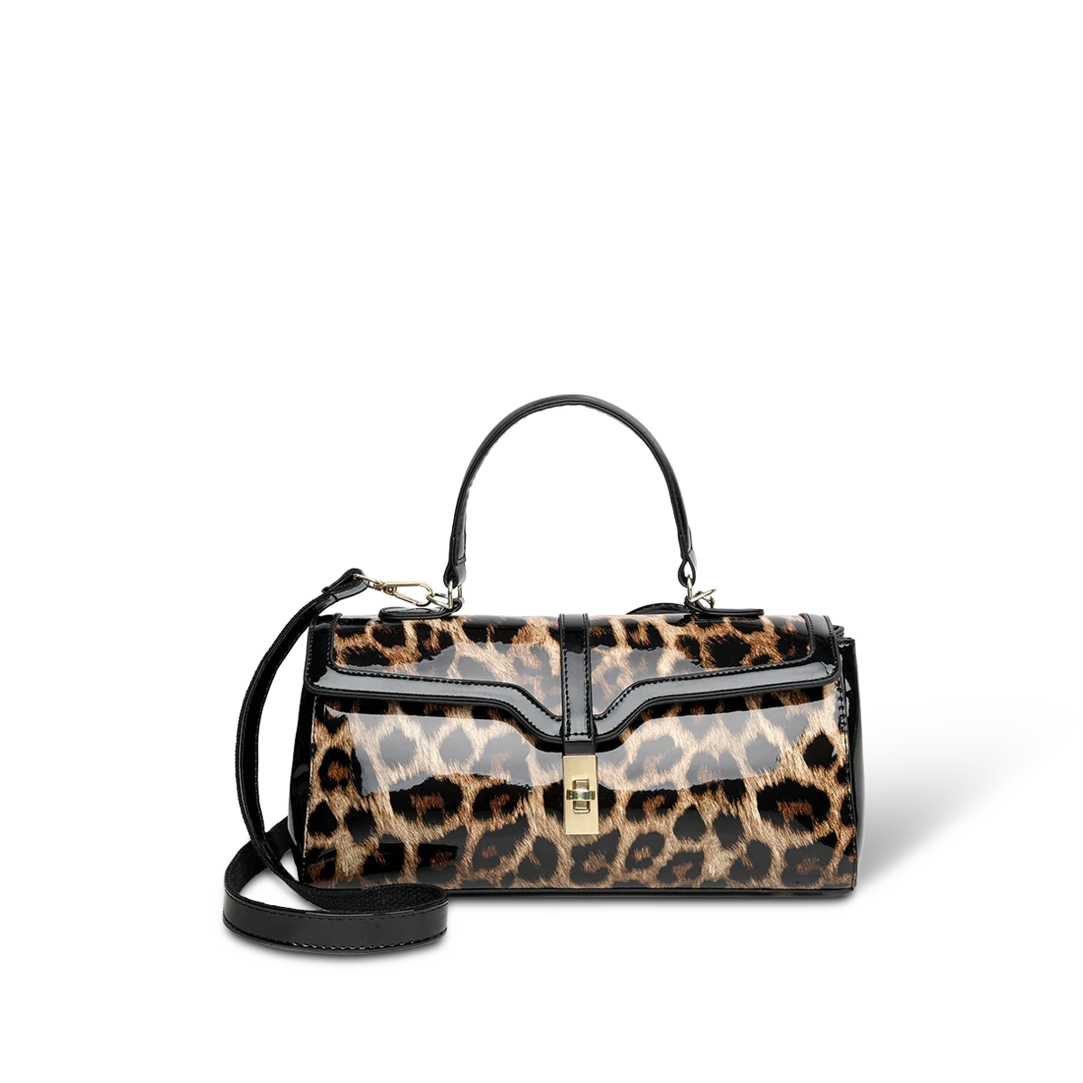 Seraphy XV 90 Cosmo — Top-Handle Crossbody Bag — Color=Leopard print