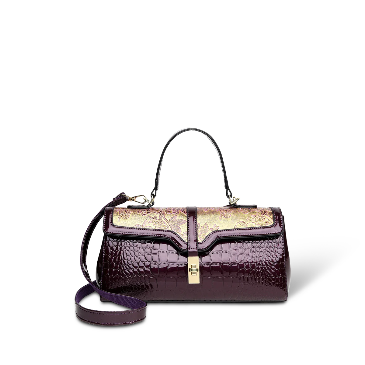 Seraphy XV 90 Cosmo — Top-Handle Crossbody Bag — Color=Purple