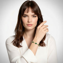 Crystalis H21 — Emerald Link Chain Bracelet