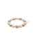 Perlenartiges Armband mit goldfarbenen Akzentkugeln
