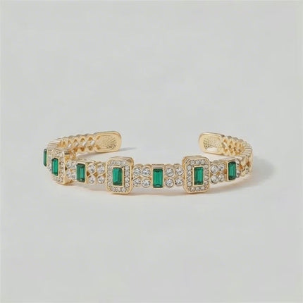 Yonis T — Emerald Cuff Bracelet