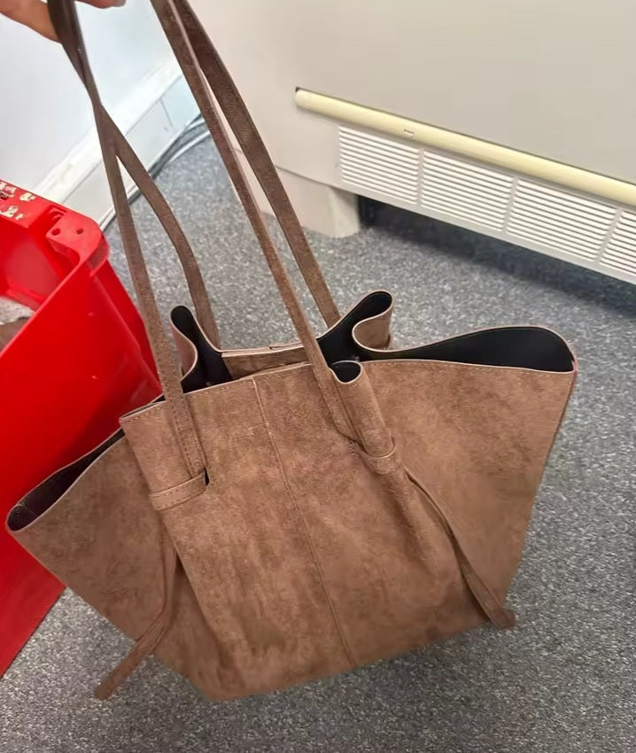 F38 Leaf — Soft Slouchy Suede-Effect Tote Bag · Images from those who chose this product · 3 / 10