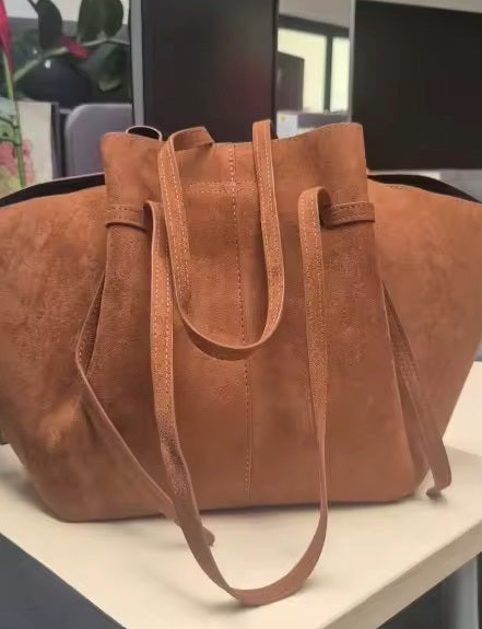 F38 Leaf — Soft Slouchy Suede-Effect Tote Bag · Images from those who chose this product · 1 / 10