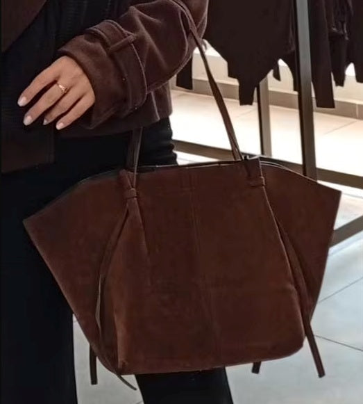 F38 Leaf — Soft Slouchy Suede-Effect Tote Bag · Images from those who chose this product · 10 / 10