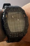 Trillionaire Watch 3 Black — 러버 스트랩이 있는 남성용 토노 바게트 크리스탈 쿼츠 시계 · 이 상품을 선택한 분들의 이미지 · 3 / 6